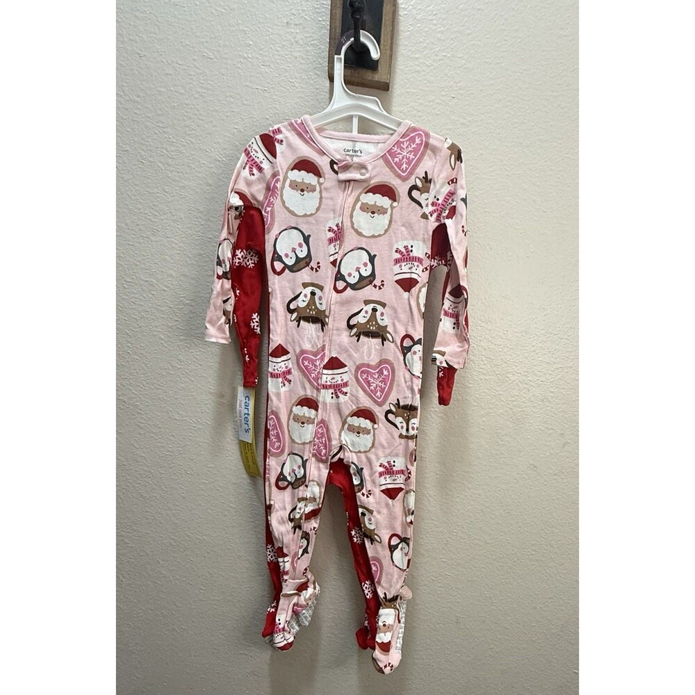 Carter's Just One You Toddler Girls' Christmas 2 Piece Pajama Size 2T NWT